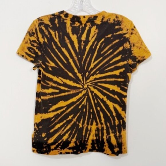 Standard James Perse Vintage Little Boy Tie Dye Tee T-Shirt Black Orange Size 0 - Picture 2 of 4